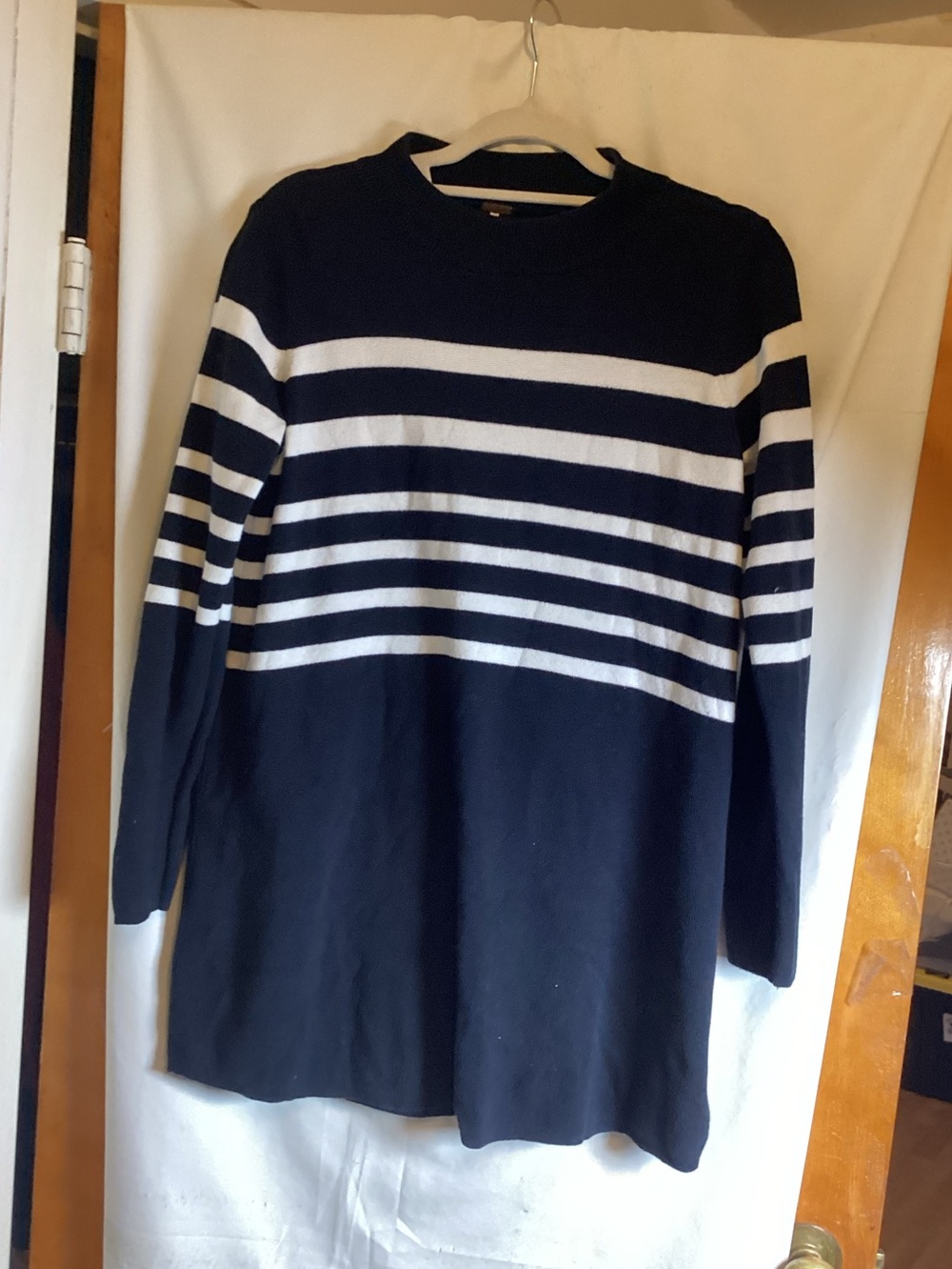 Free people Knitted nautical mini dress SZ S/P # tunic top